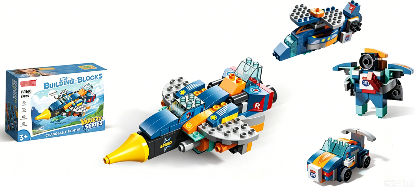 87-Pcs Fighter Jet