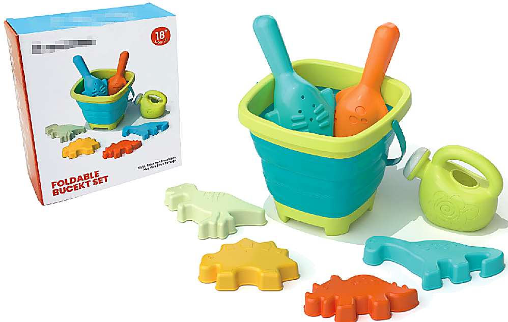 8-Piece Foldable Bucket Set