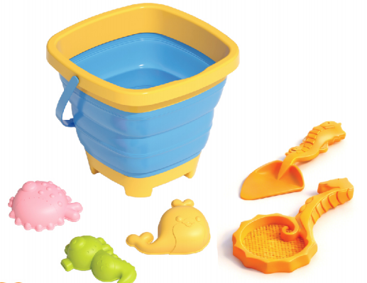 6-Piece Foldable Bucket Set