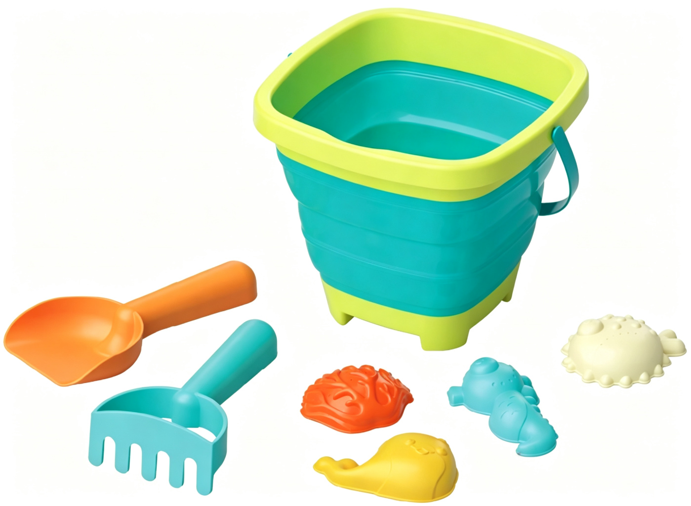 7-Piece Foldable Bucket Set
