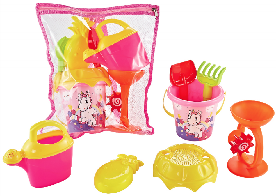 7-Piece Unicorn Beach Bucket Set