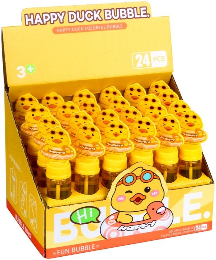 Swim Ring Duck Bubble Wand (Display Box)
