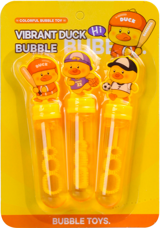 Sports Duck Bubble Wand (Blister Card)