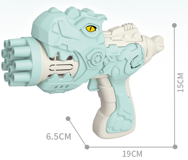 12-Hole Dinosaur Bubble Gun