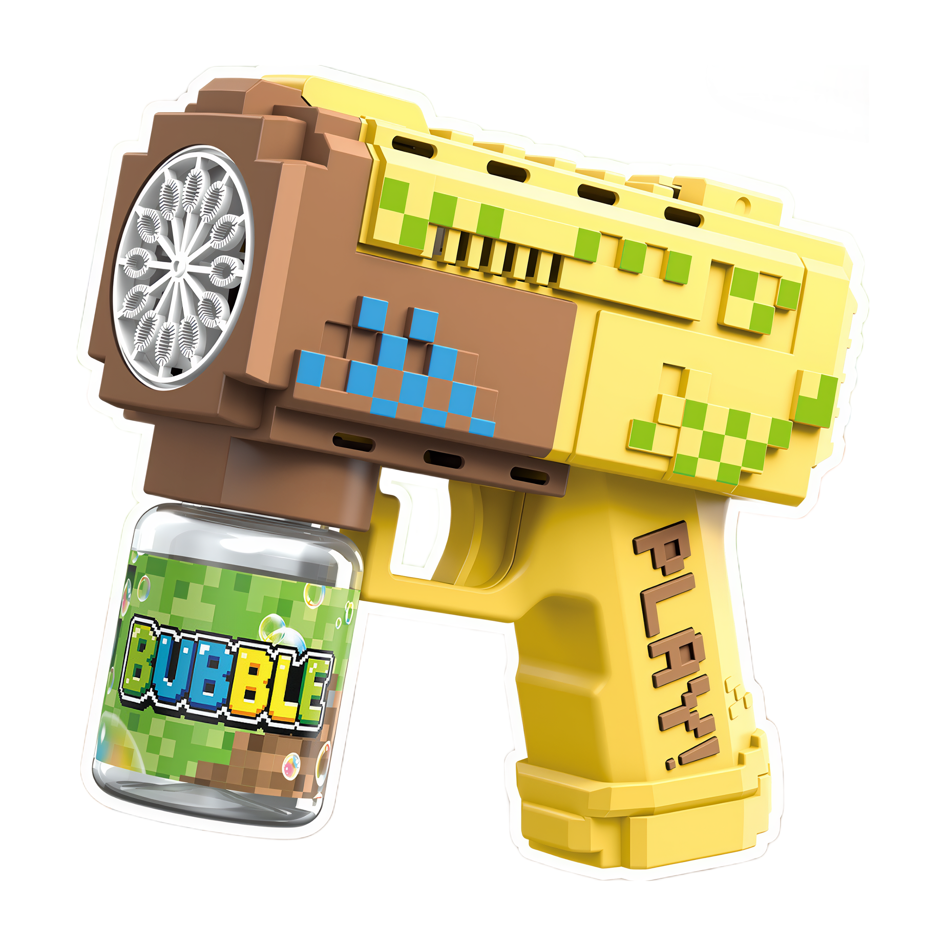 Block World Bubble Gun (with Lights & Music)