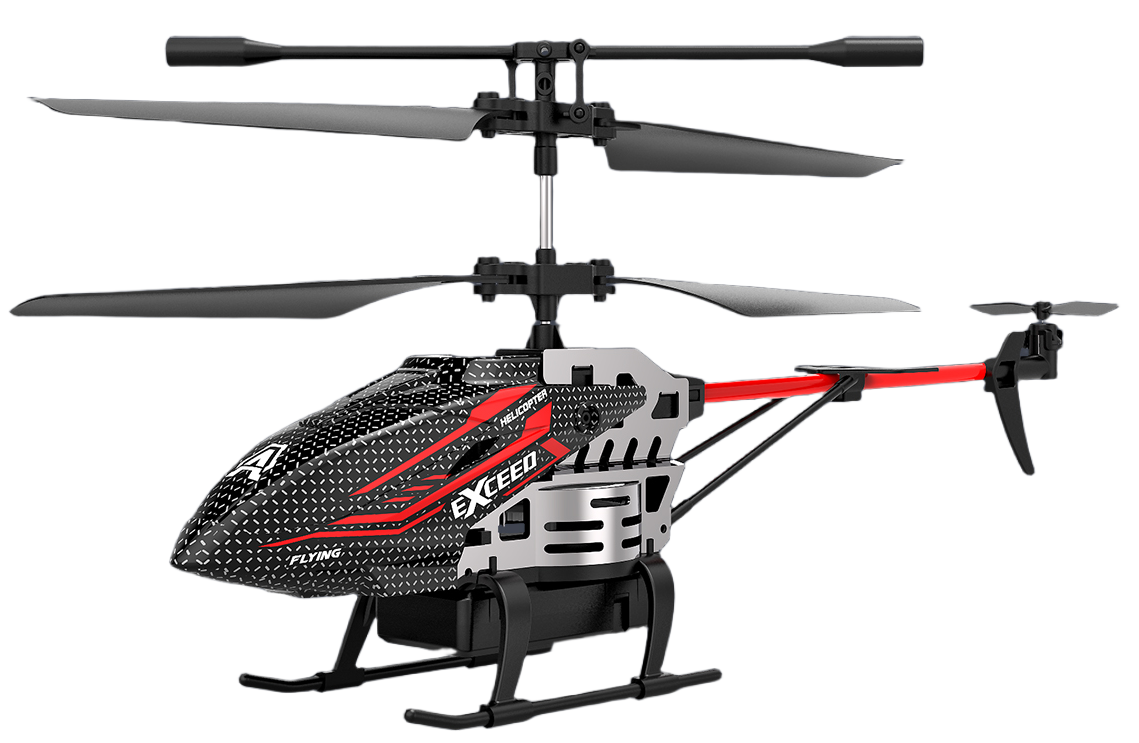 3.5CH Altitude-Hold RC Helicopter with Lights (Red/Green)
