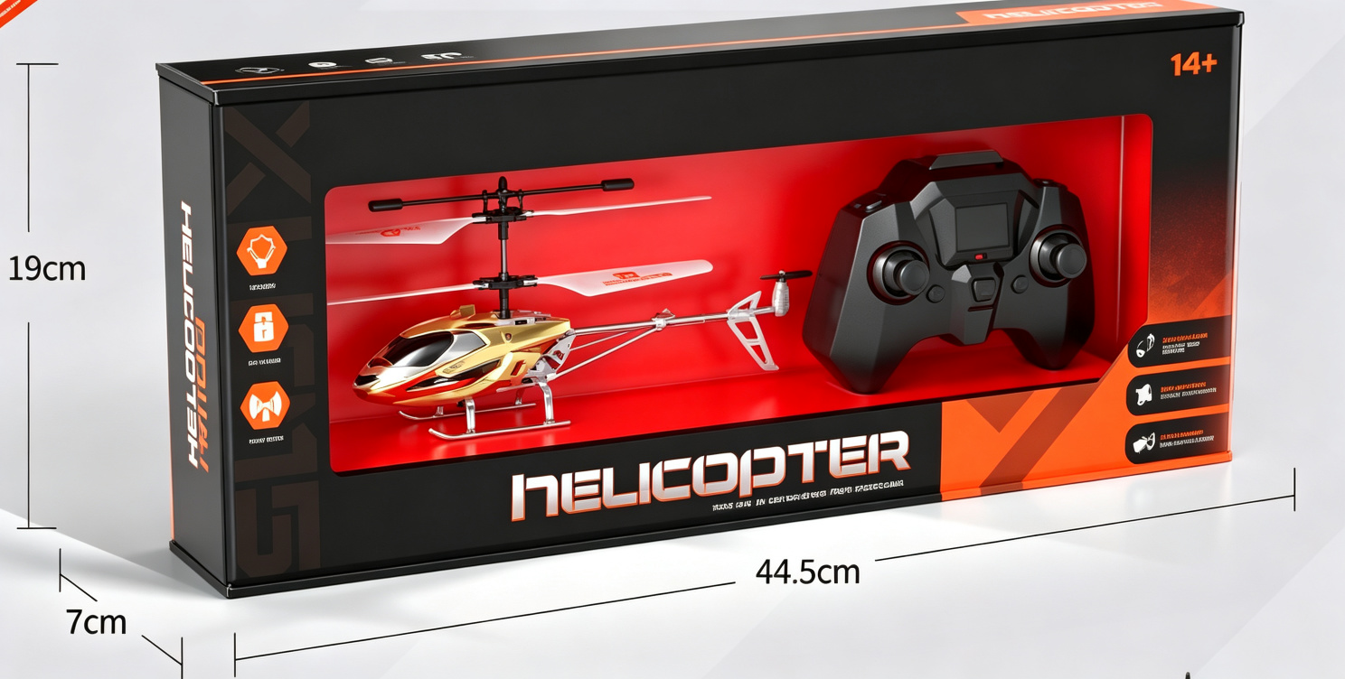 3.5CH Alloy-Style RC Helicopter (Red/Blue/Gold/Silver)