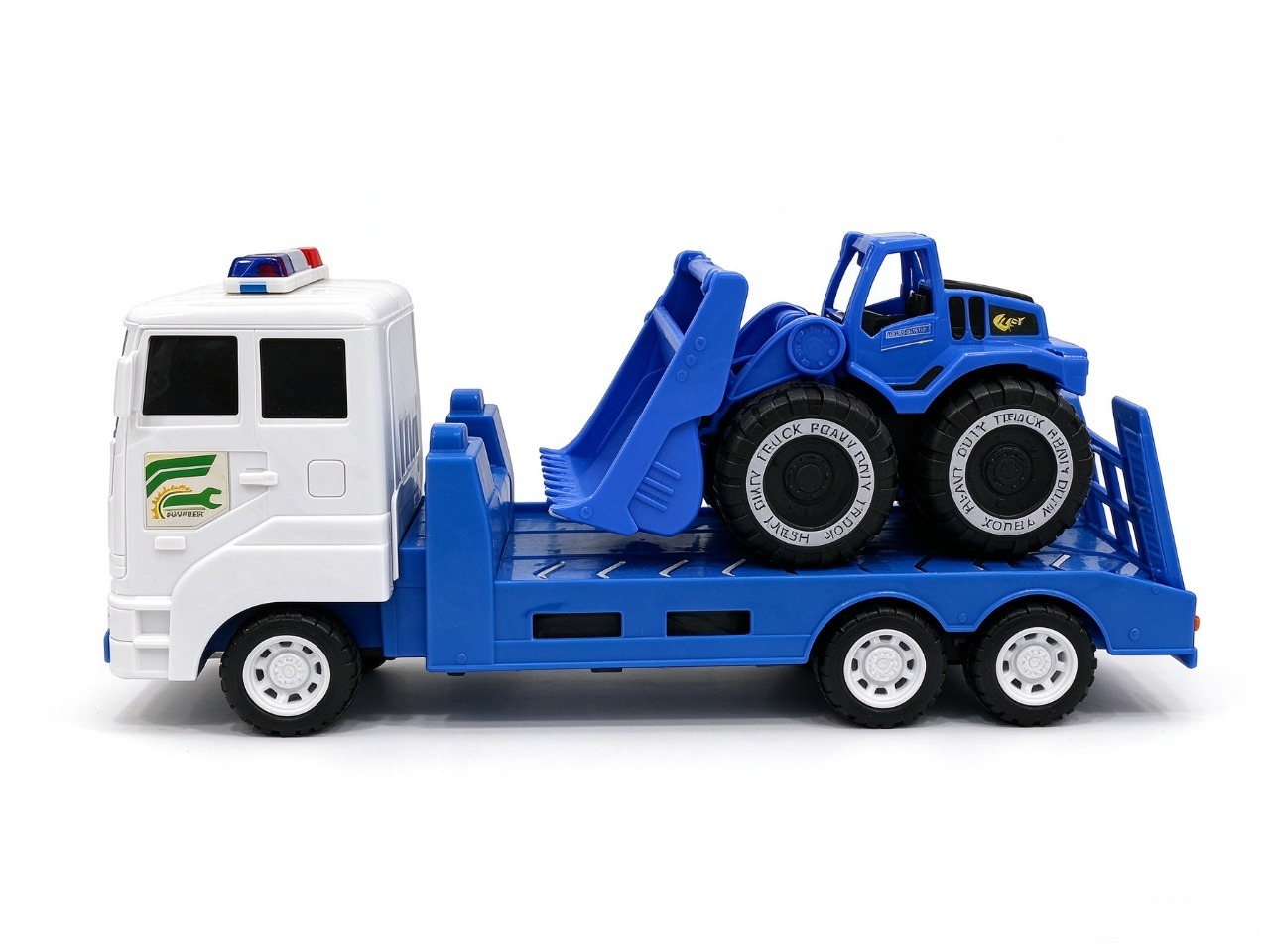 Friction Trailer with Bulldozer (Blue)