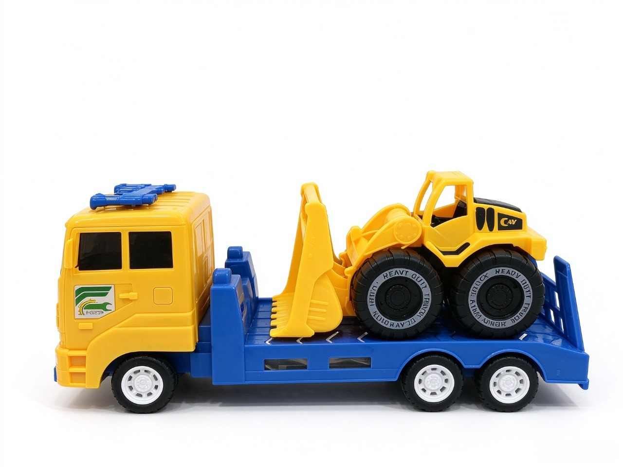 Friction Trailer with Bulldozer (Yellow)